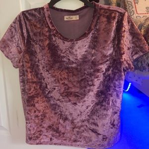 hollister velvet top
